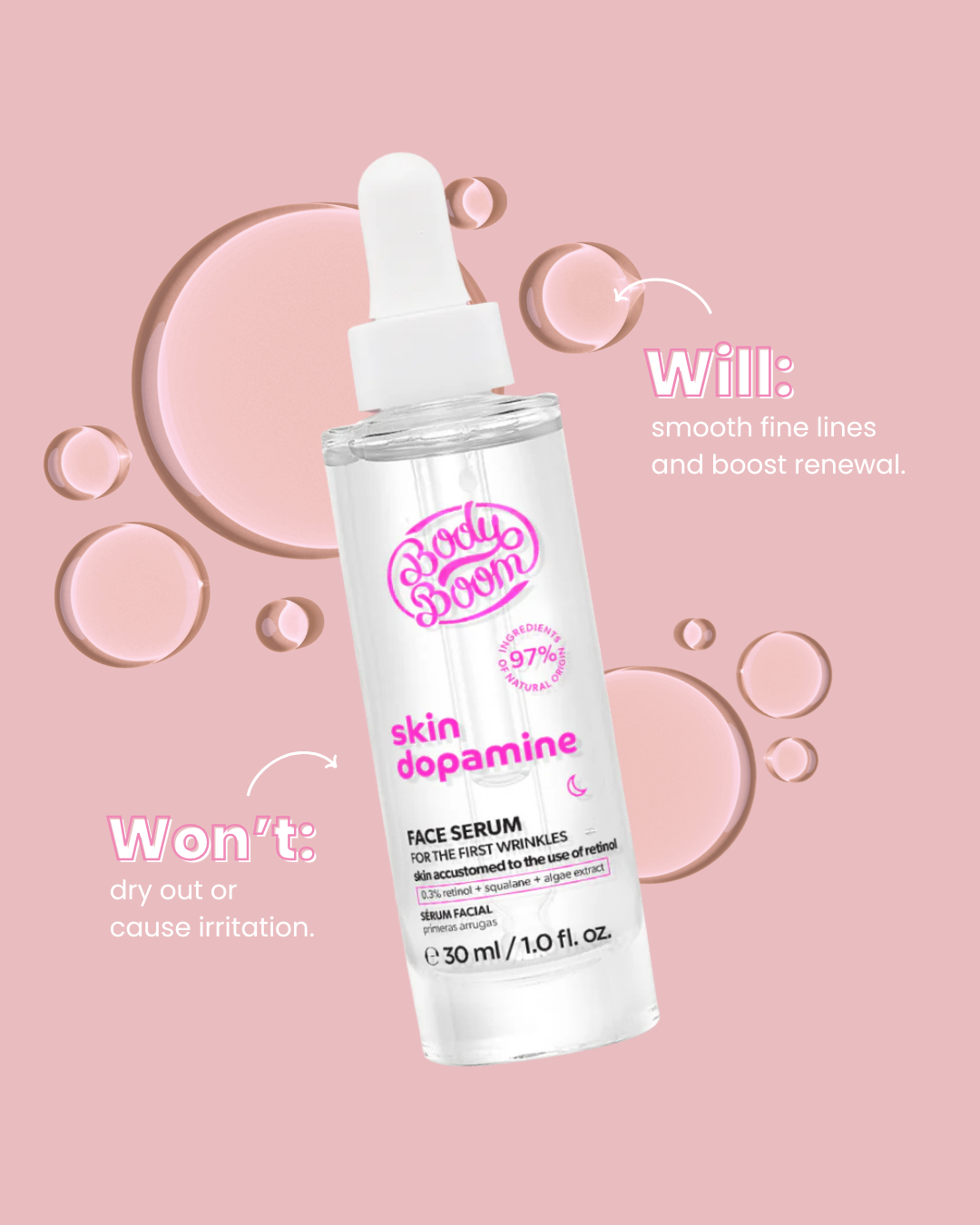Stimulating Face Serum Against the First Wrinkles