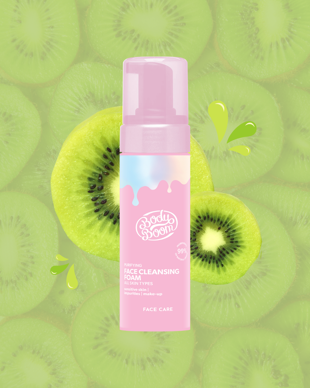 BodyBoom Pink Face Cleansing Foam