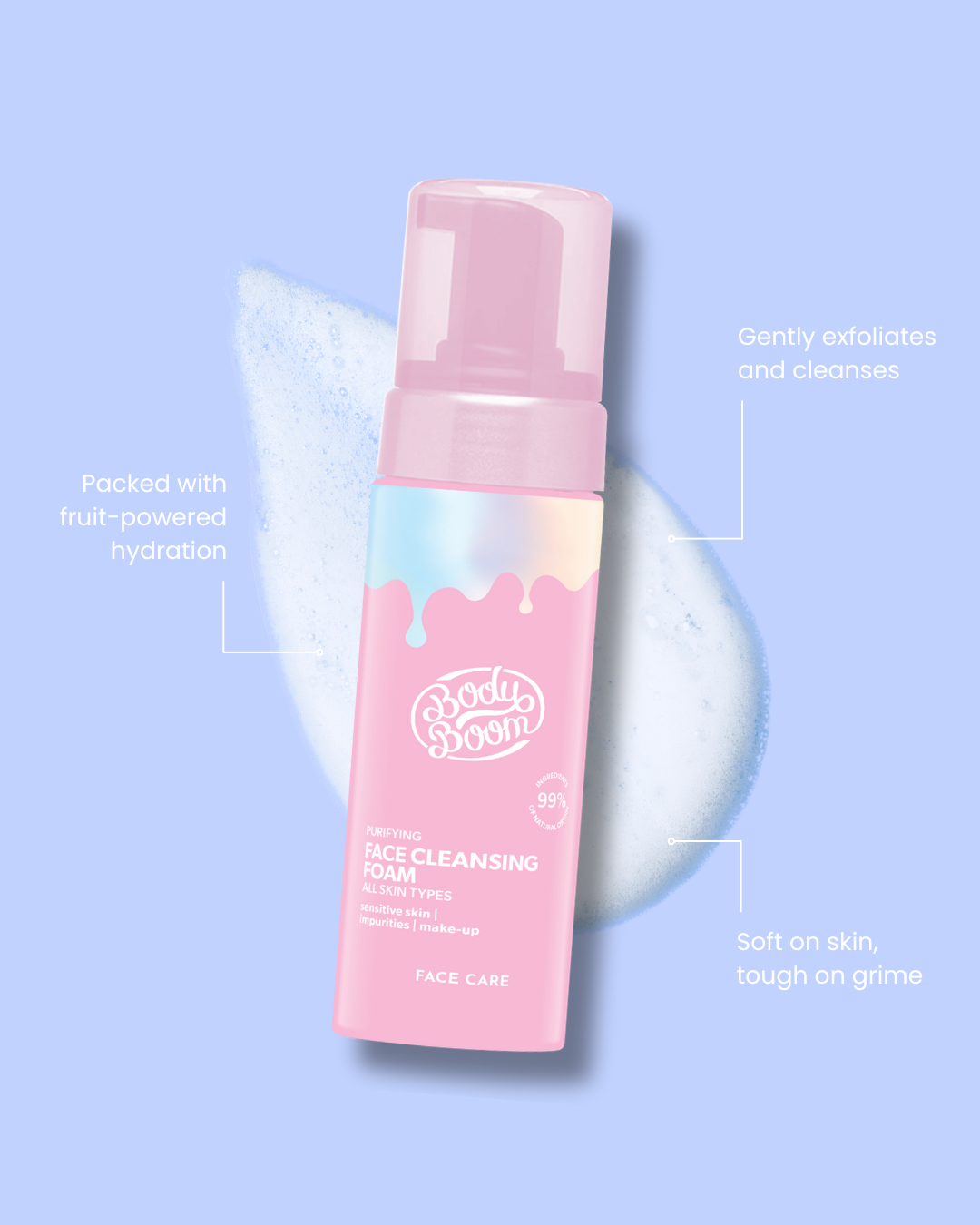 BodyBoom Pink Face Cleansing Foam
