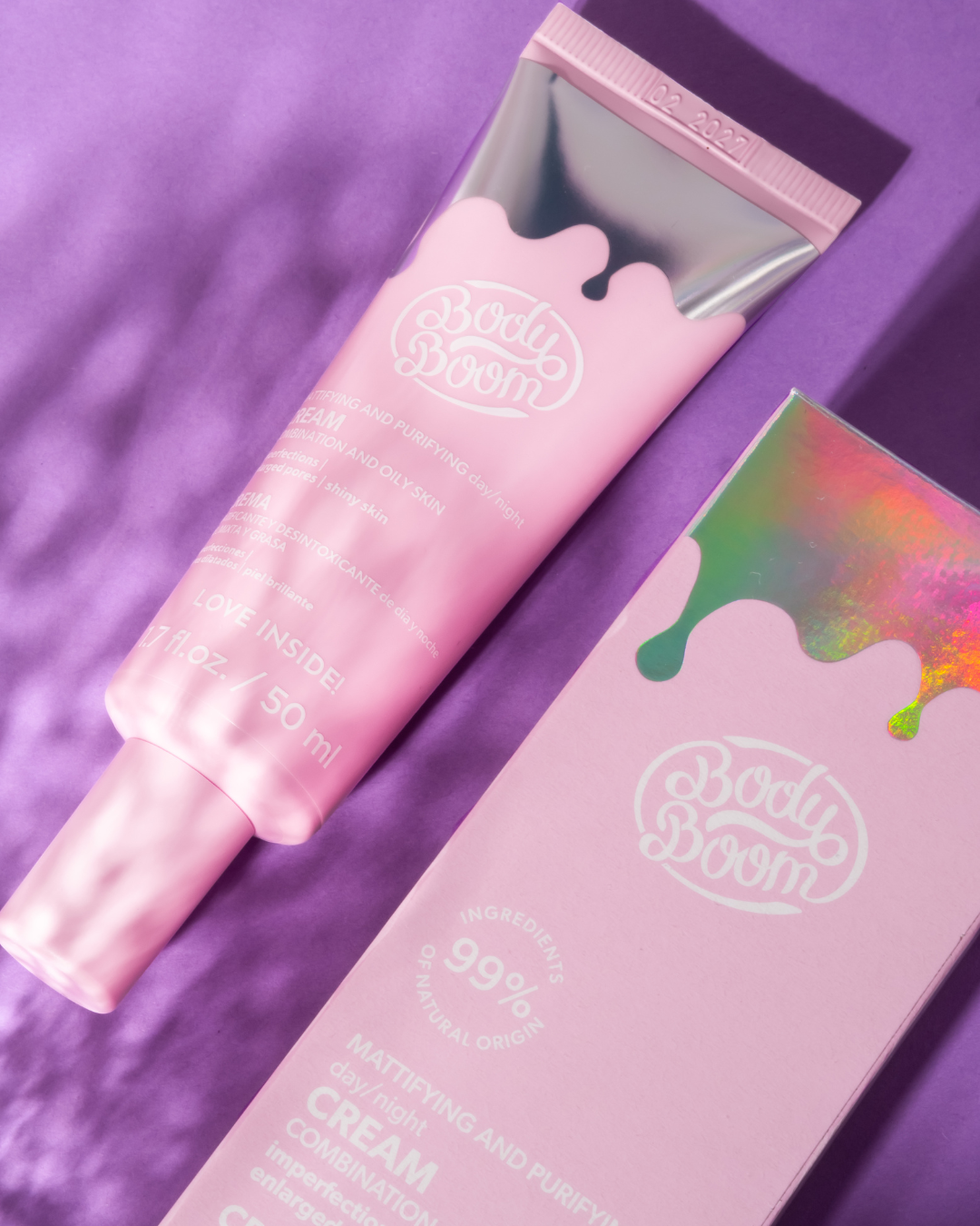 BodyBoom Pink Mattifying and Purifying Face Cream
