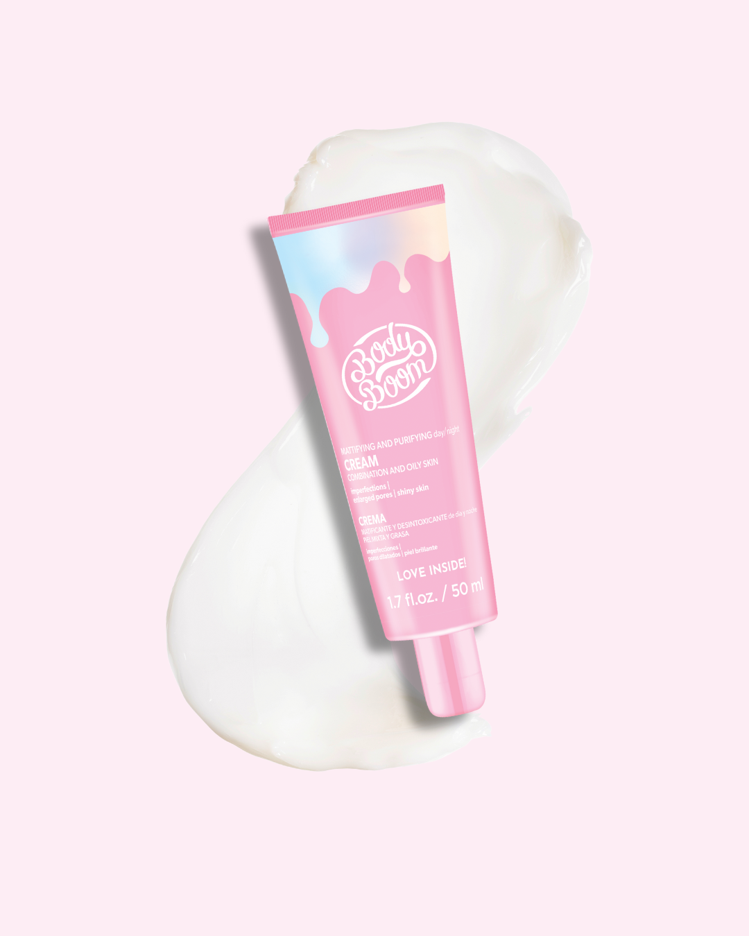 BodyBoom Pink Mattifying and Purifying Face Cream