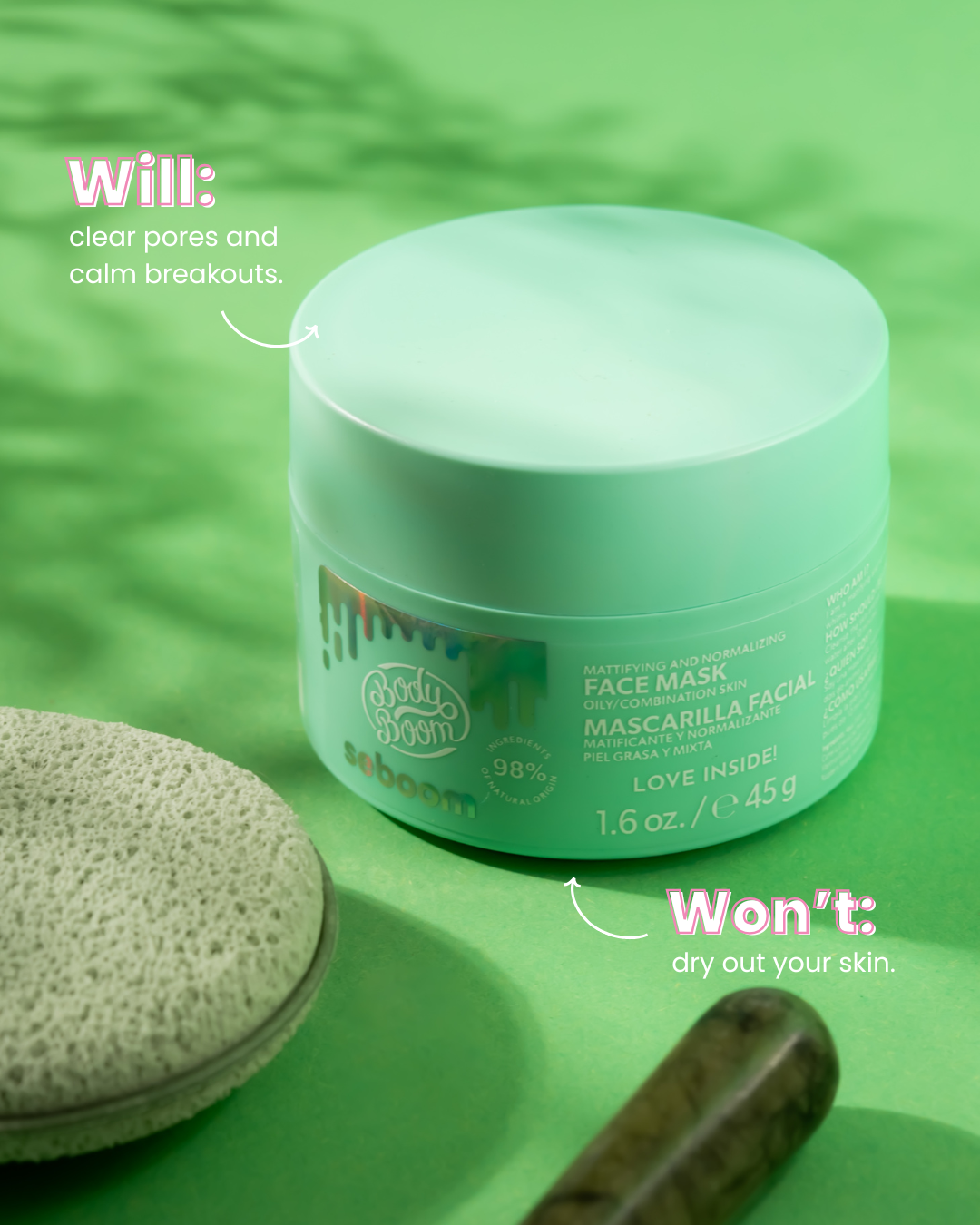 Seboom Mattifying and Normalizing Face Mask