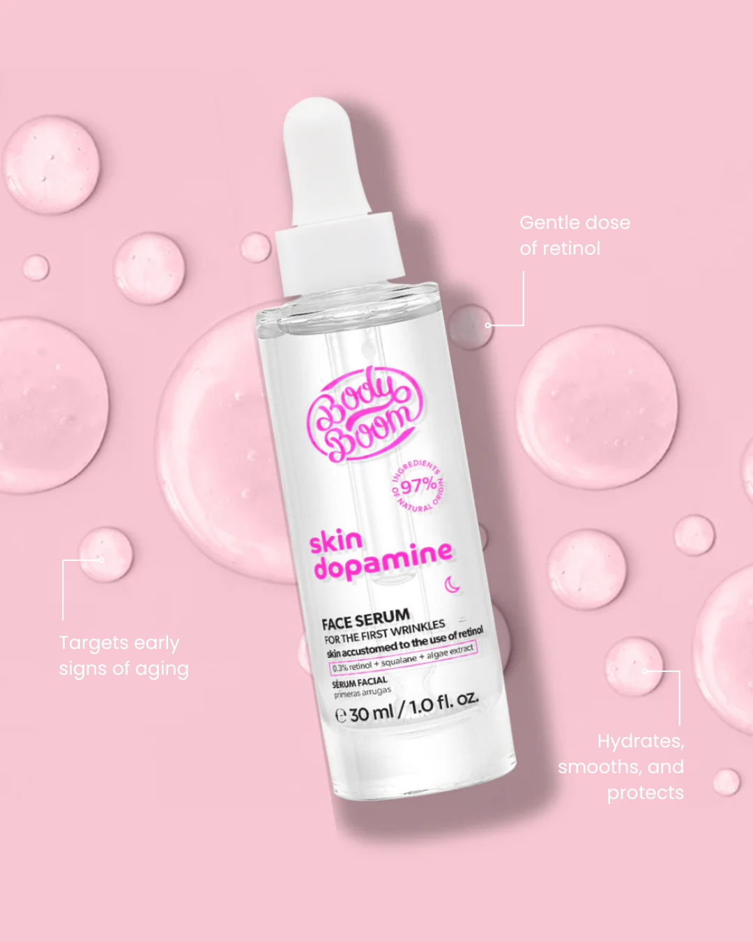Stimulating Face Serum Against the First Wrinkles