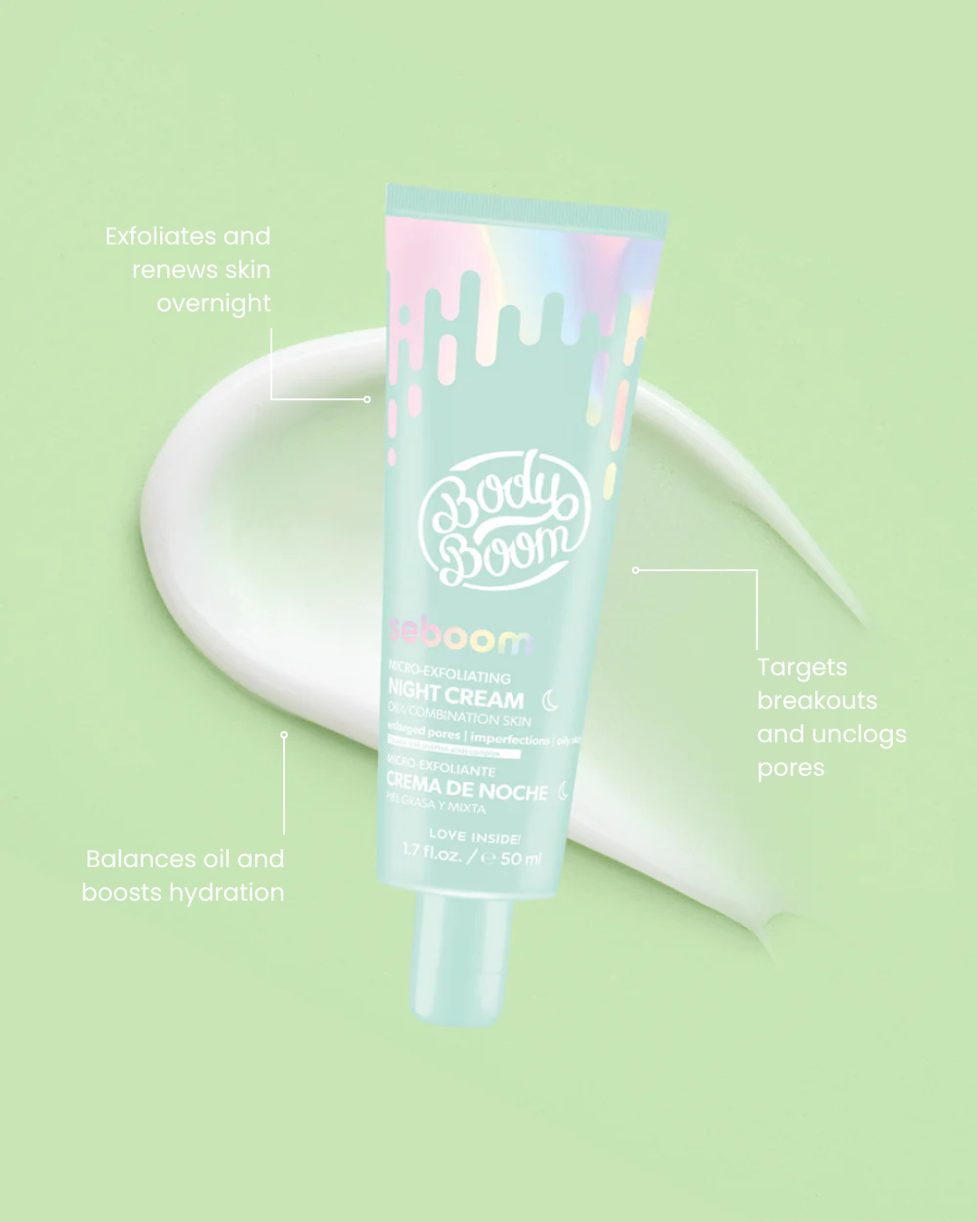 Seboom Micro-Exfoliating Night Cream