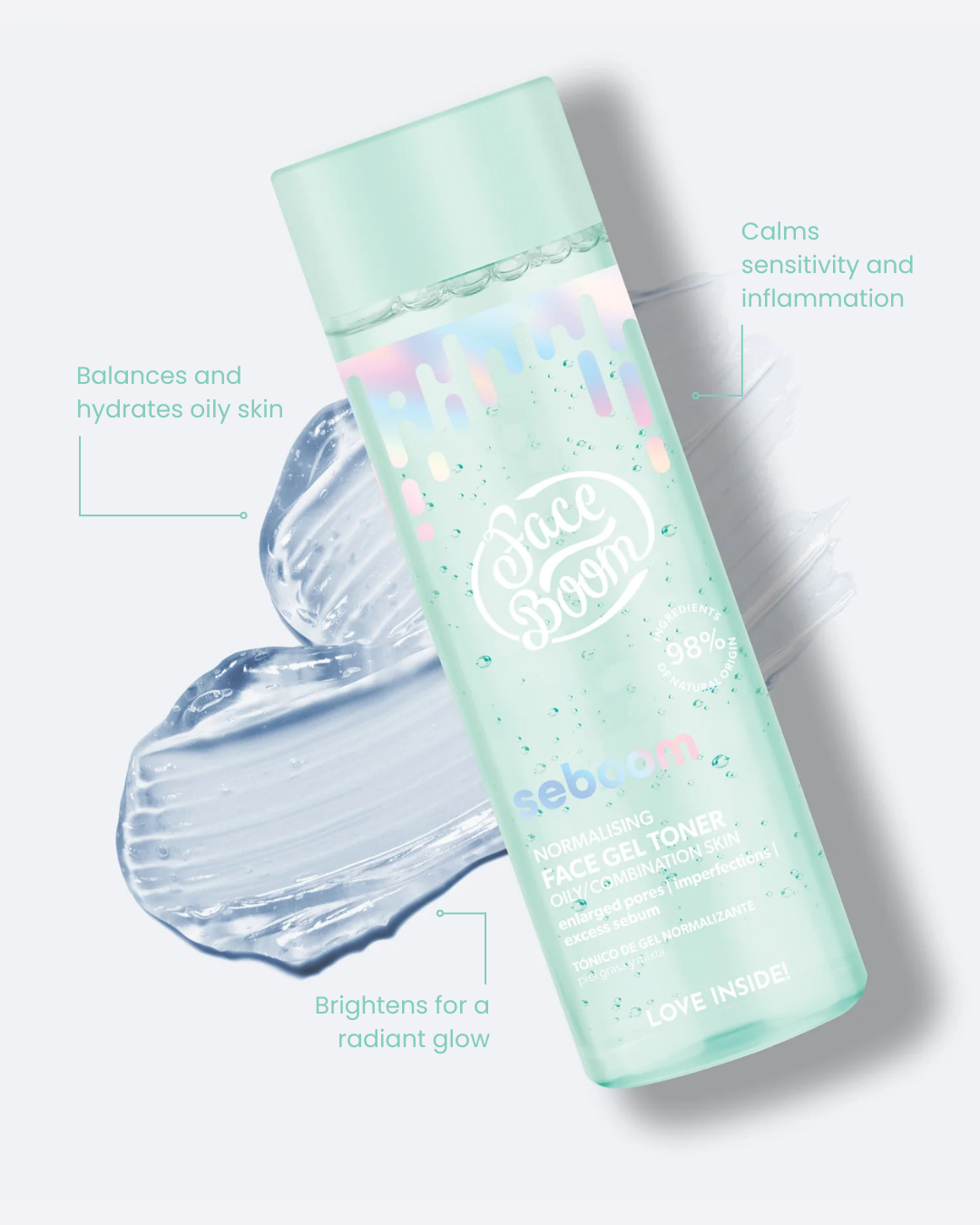 Refreshing Face Gel Toner Oily and Combination Skin.