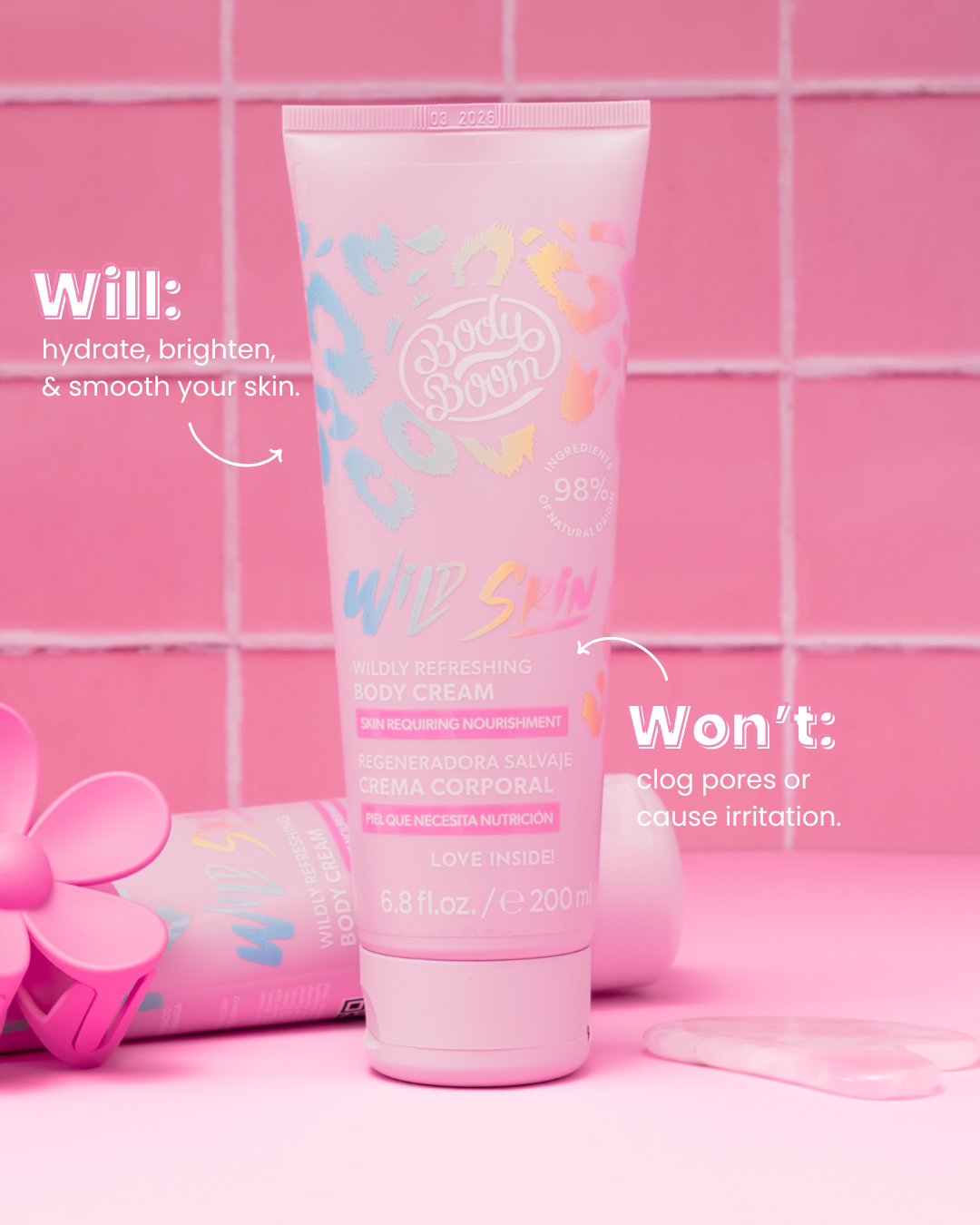 Wildly Refreshing Body Cream for Dry and Dehydrated Skin